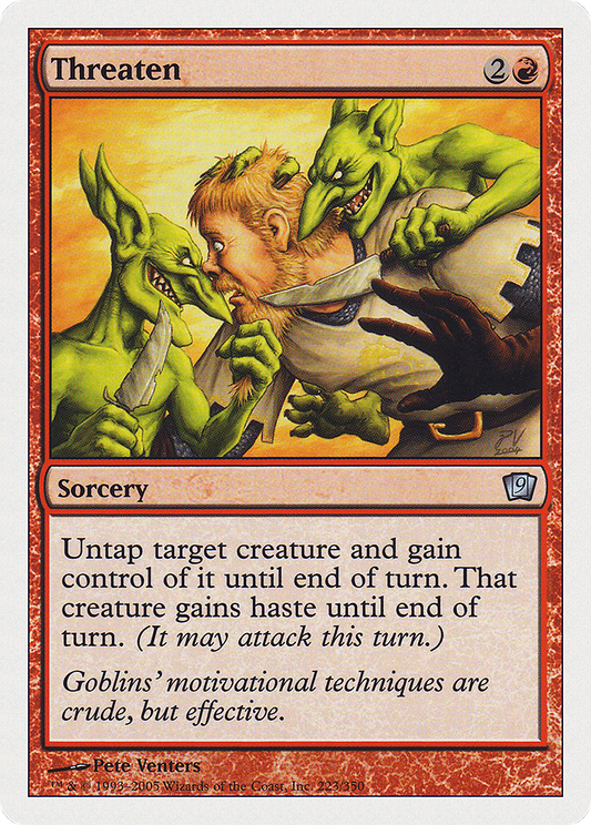 Threaten (9ED-223★) (Foil)
