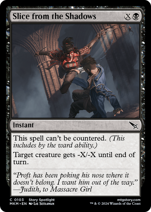 Slice from the Shadows (MKM-103) (Foil)