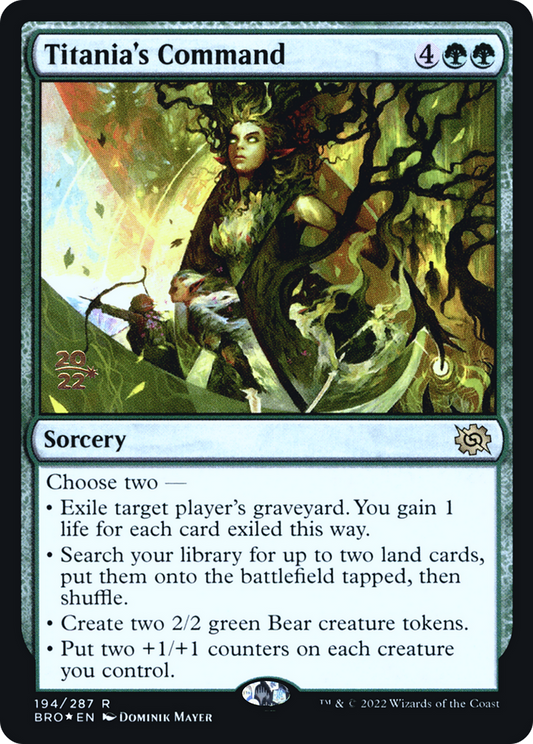 Titania's Command (PRE-194S) (Foil)