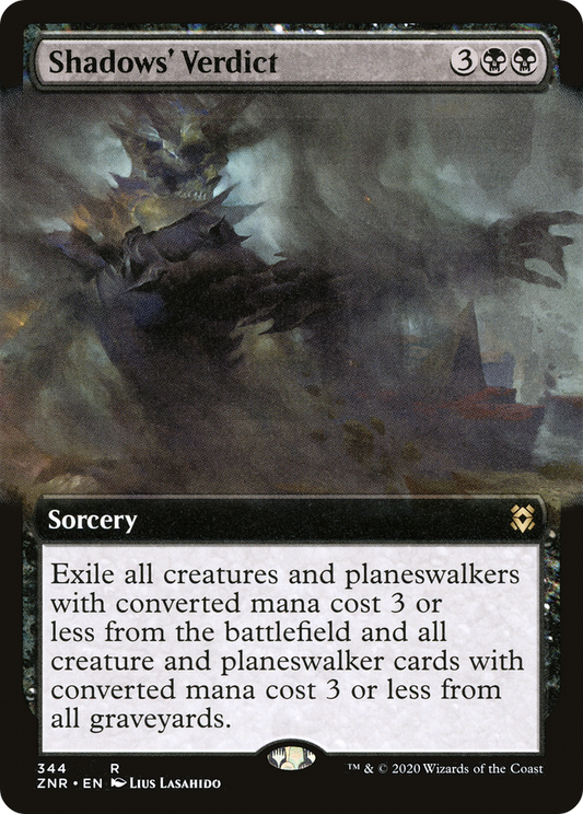 Shadows' Verdict (ZNR-344) (Extended Art) (Foil)