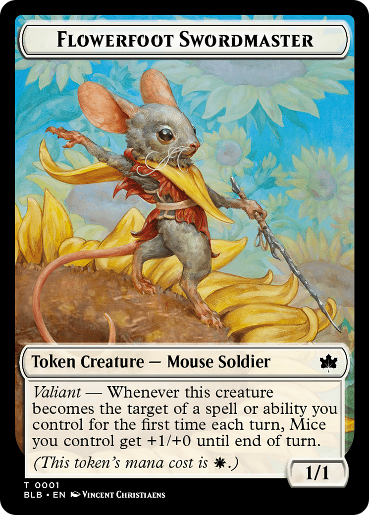 Flowerfoot Swordmaster Token (BLB-001)