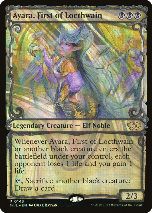 Ayara, First of Locthwain (MUL-143) (Showcase) (Halo Foil)