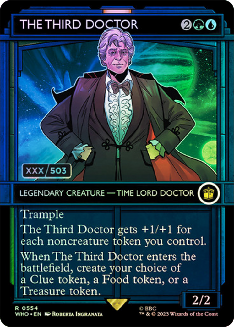 The Third Doctor (WHO-554Z) (Showcase) (Borderless) (Foil) (Serialized)