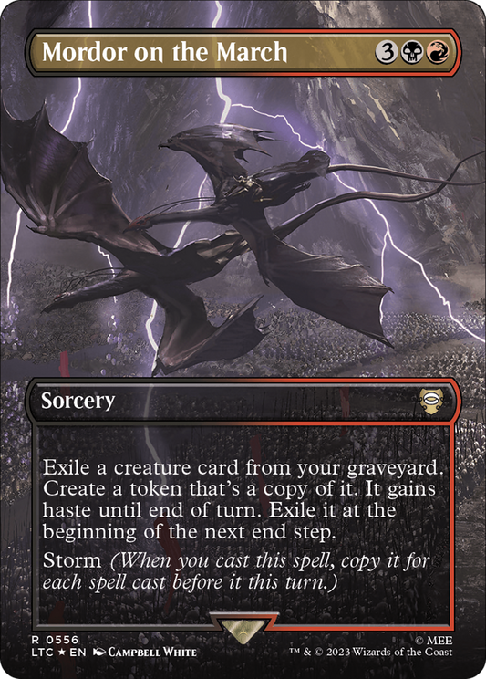 Mordor on the March (LTC-556) (Borderless) (Surge Foil)