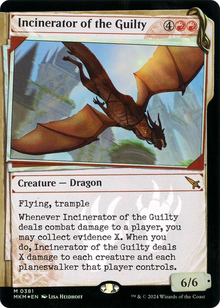 Incinerator of the Guilty (MKM-381) (Showcase) (Invisible Ink) (Foil)