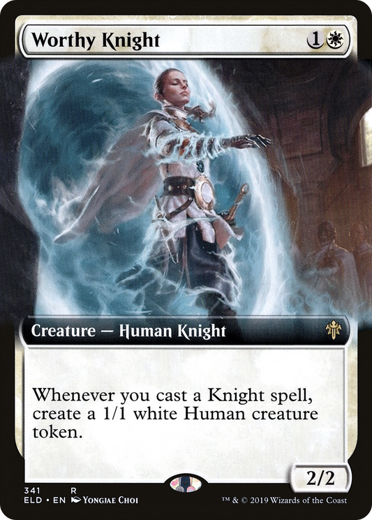 Worthy Knight (ELD-341) (Extended Art)