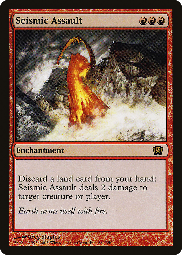 Seismic Assault (8ED-219★) (Foil)