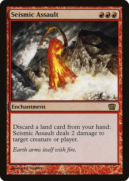 Seismic Assault (8ED-219★) (Foil)