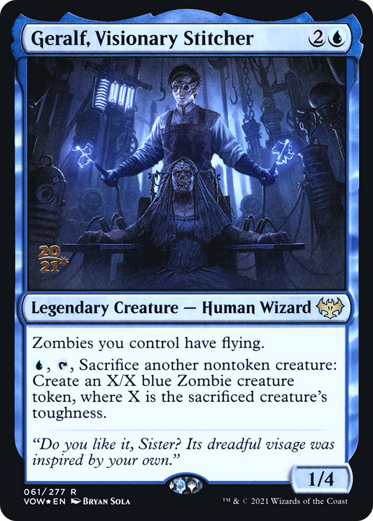 Geralf, Visionary Stitcher (PRE-61S) (Foil)