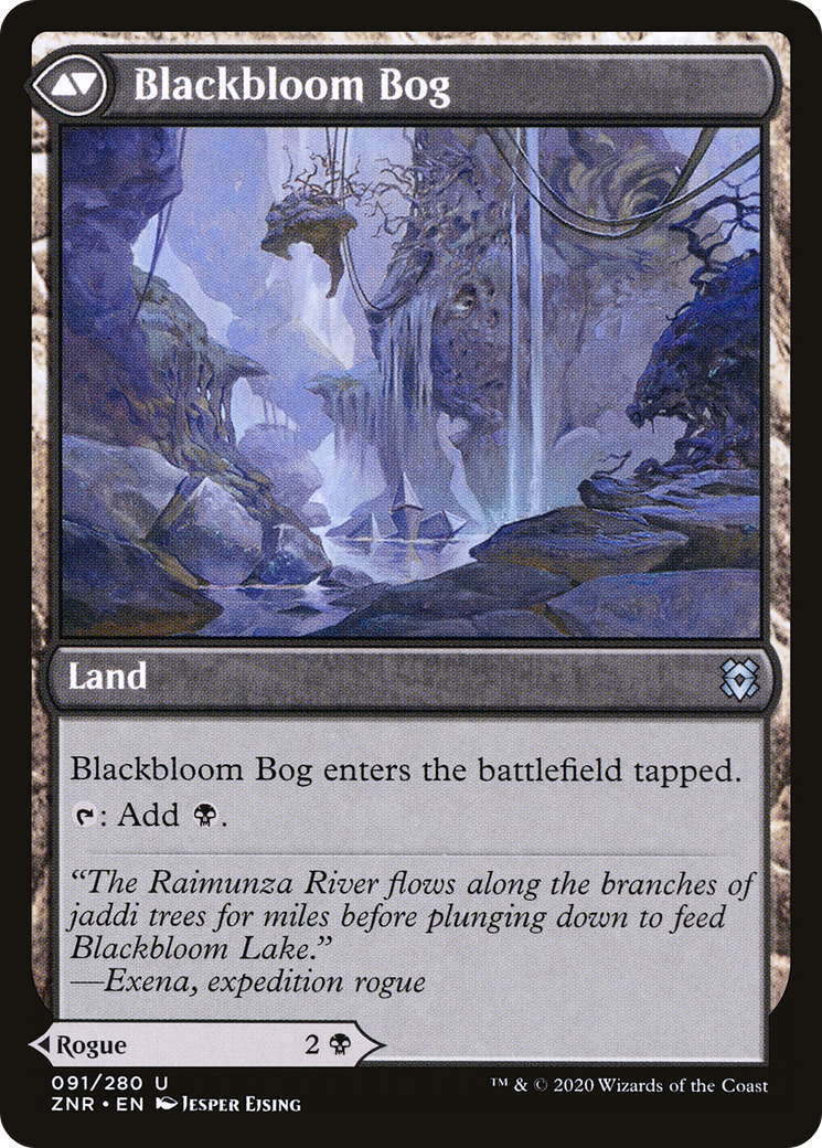 Blackbloom Rogue // Blackbloom Bog (ZNR-091) (Foil)