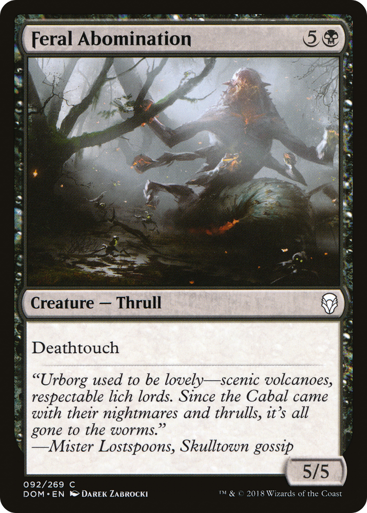 Feral Abomination (DOM-092) (Foil)