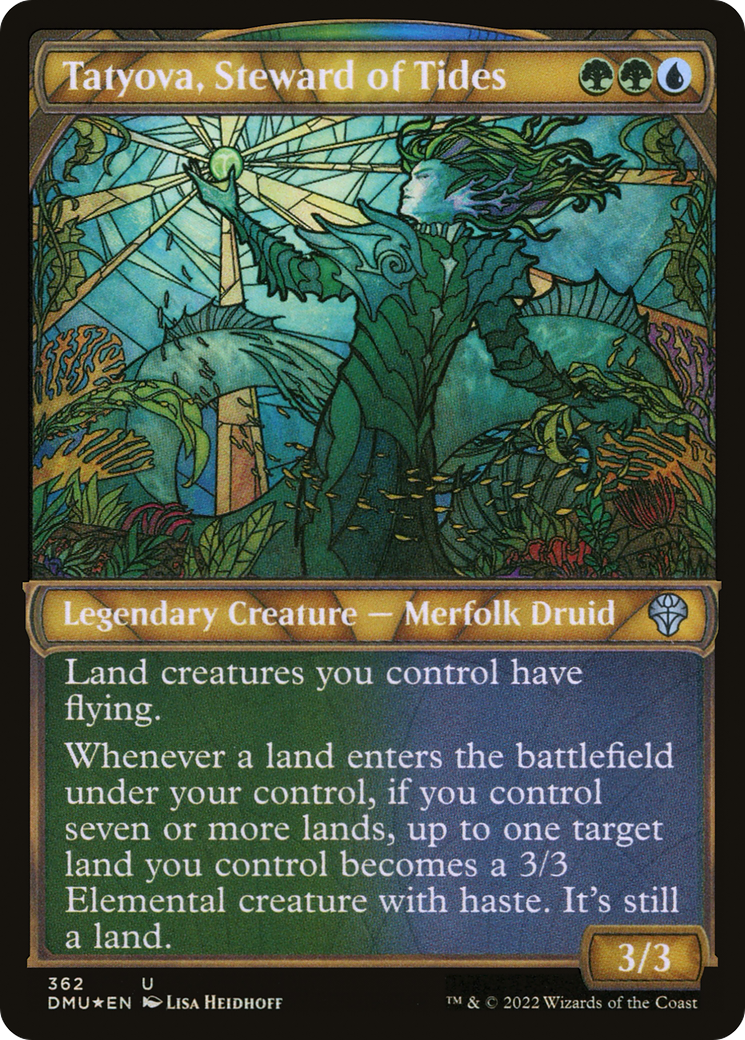 Tatyova, Steward of Tides (DMU-362) (Showcase) (Textured Foil)