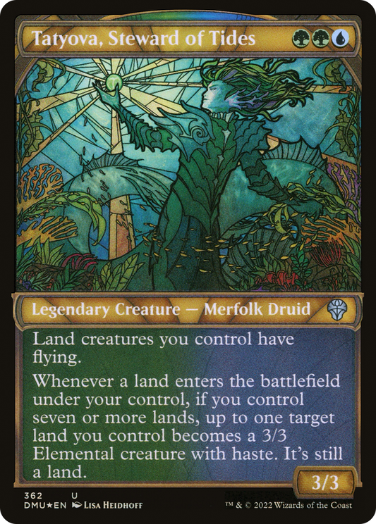 Tatyova, Steward of Tides (DMU-362) (Showcase) (Textured Foil)