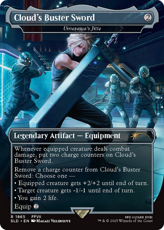 Cloud's Buster Sword / Umezawa's Jitte (SLD-1865) (Borderless)