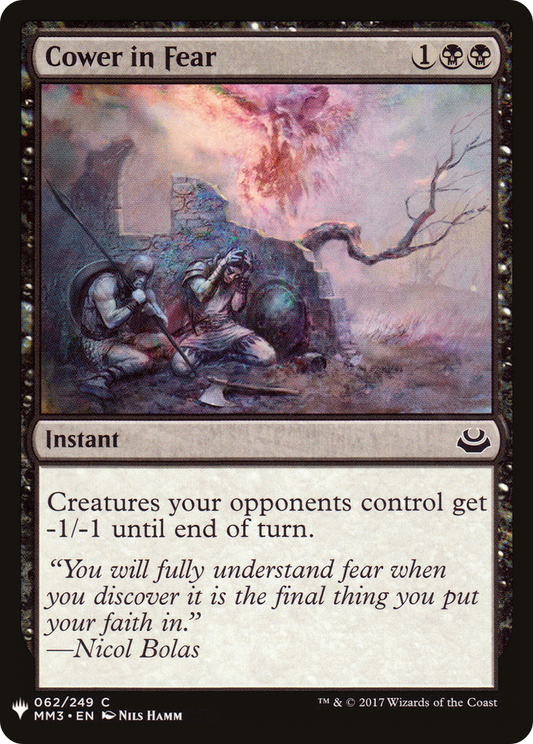 Cower in Fear (LIST-MM3-62)