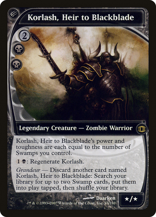 Korlash, Heir to Blackblade (FUT-087) (Foil)