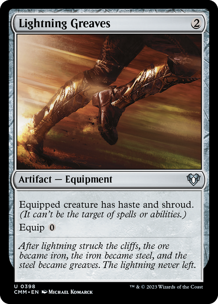 Lightning Greaves (CMM-398) (Foil)