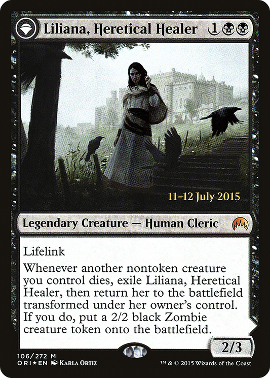 Liliana, Heretical Healer // Liliana, Defiant Necromancer (PRE-106S) (Foil)