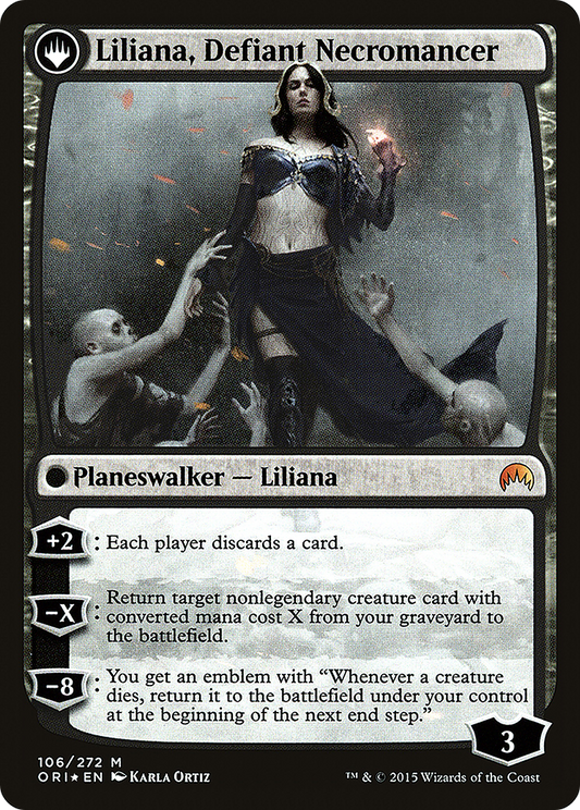 Liliana, Heretical Healer // Liliana, Defiant Necromancer (PRE-106S) (Foil)