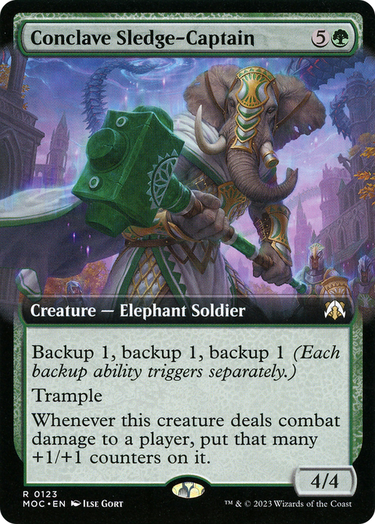 Conclave Sledge-Captain (MOC-123) (Extended Art)