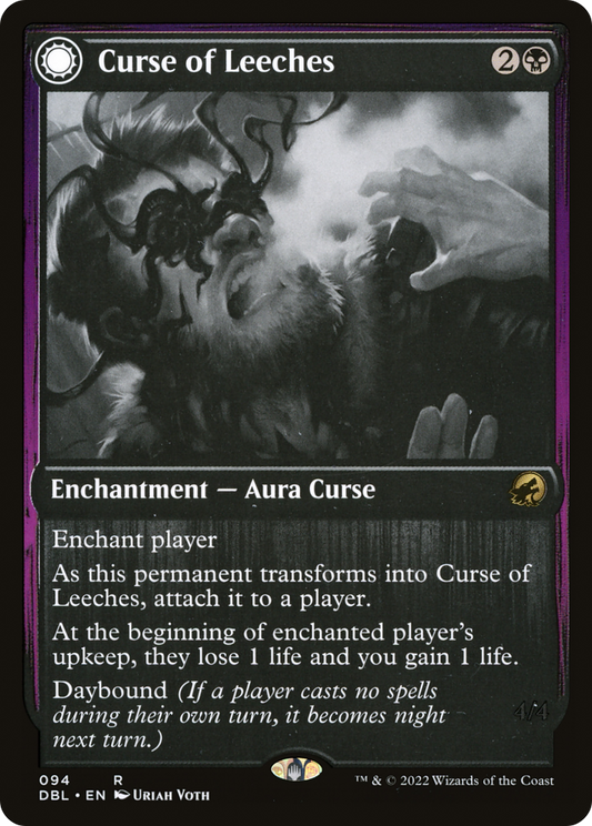 Curse of Leeches // Leeching Lurker (DBL-094) (Foil)