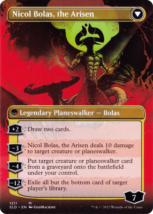 Nicol Bolas, the Ravager // Nicol Bolas, the Arisen (SLD-1211) (Borderless)