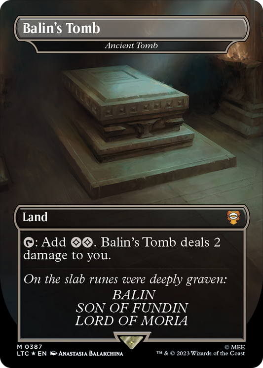 Balin's Tomb / Ancient Tomb (LTC-387) (Borderless) (Surge Foil)
