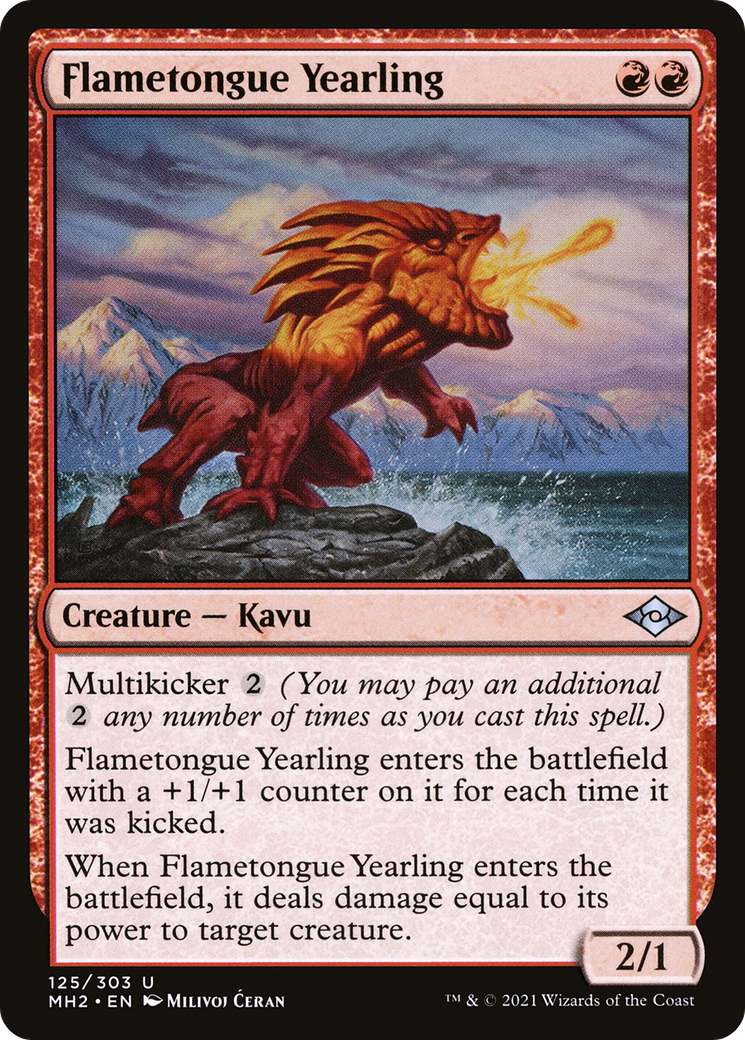 Flametongue Yearling (MH2-125) (Foil)