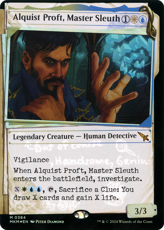 Alquist Proft, Master Sleuth (MKM-384) (Showcase) (Invisible Ink) (Foil)