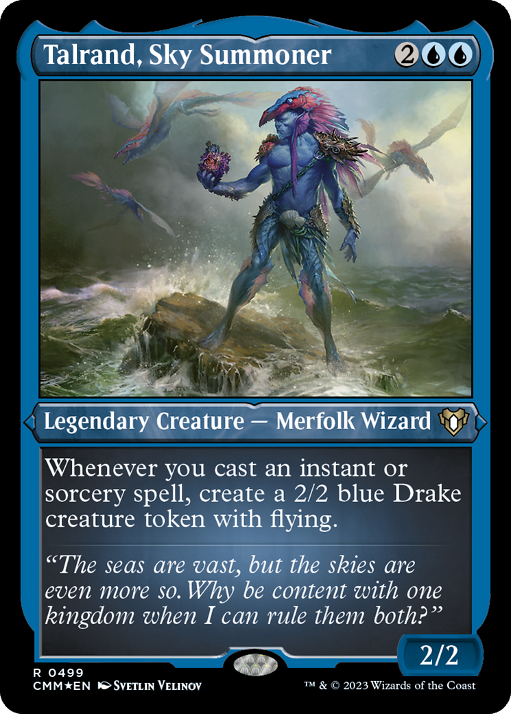 Talrand, Sky Summoner (CMM-499) (Etched Foil)