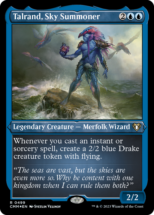 Talrand, Sky Summoner (CMM-499) (Etched Foil)