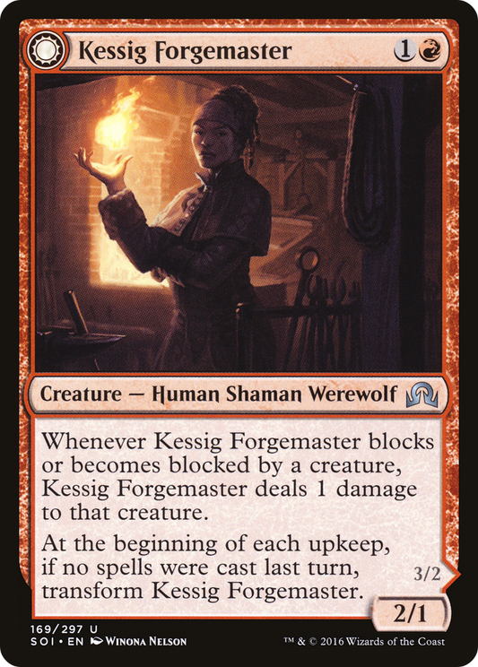 Kessig Forgemaster // Flameheart Werewolf (SOI-169) (Foil)