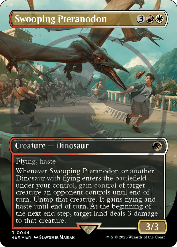 Swooping Pteranodon (REX-044) (Borderless) (Foil)
