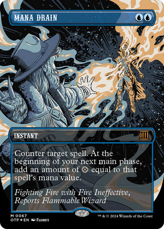 Mana Drain (OTP-067) (Borderless) (Textured Foil)