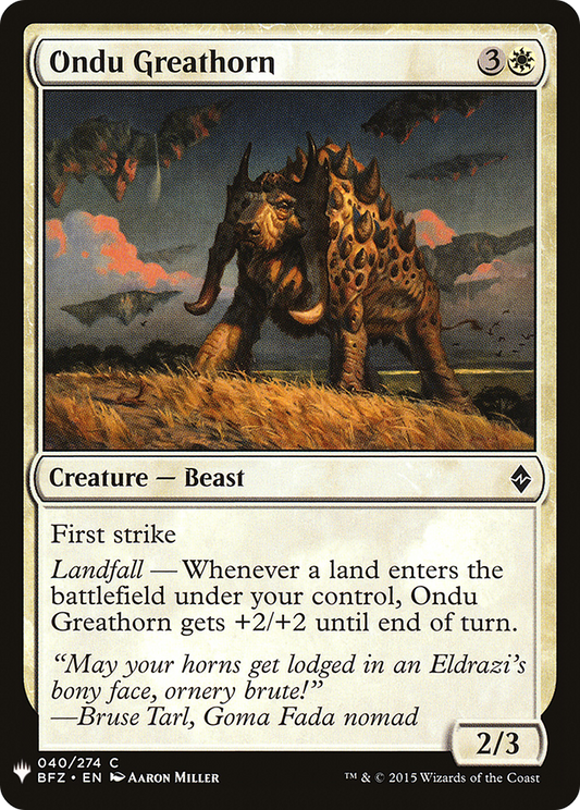 Ondu Greathorn (LIST-BFZ-40)
