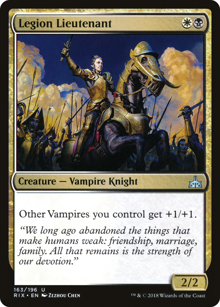 Legion Lieutenant (RIX-163) (Foil)