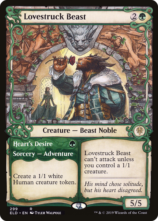 Lovestruck Beast // Heart's Desire (ELD-299) (Showcase) (Foil)
