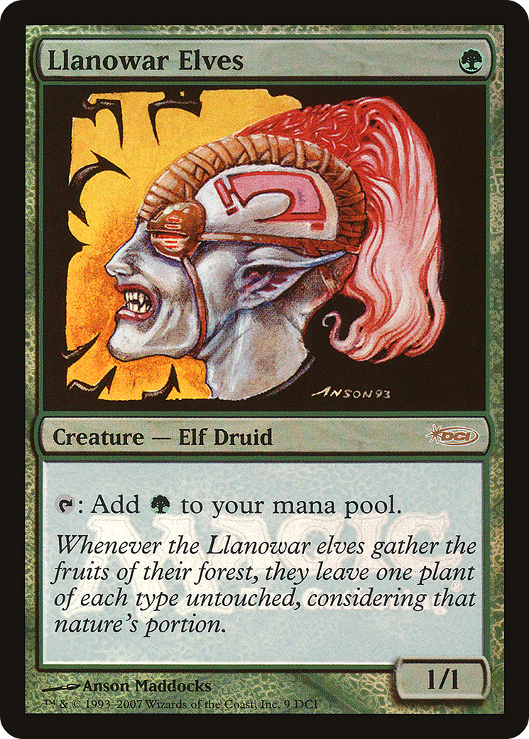 Llanowar Elves (WPN-009) (Foil)