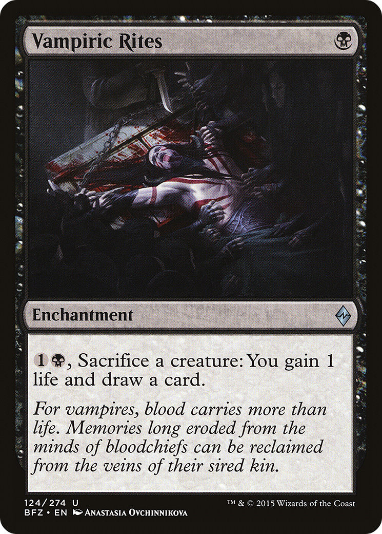 Vampiric Rites (BFZ-124) (Foil)