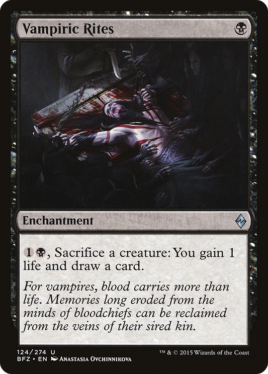Vampiric Rites (BFZ-124) (Foil)