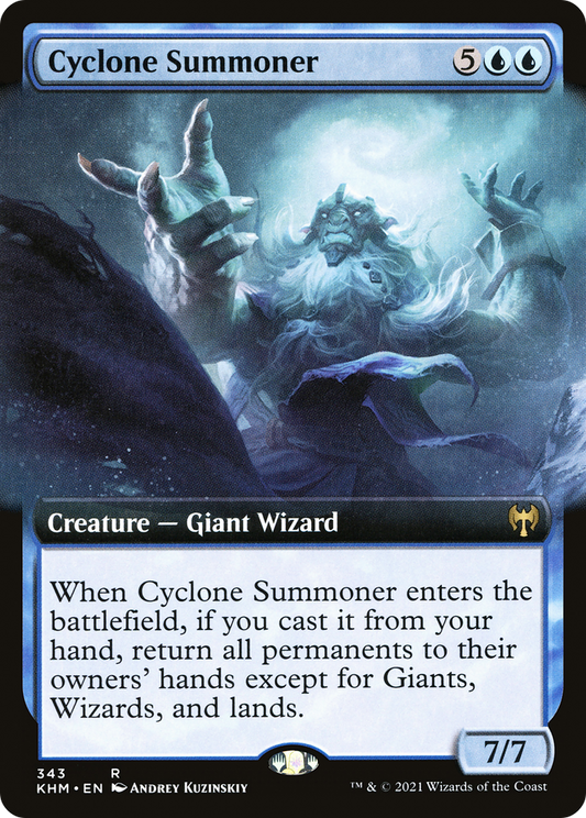 Cyclone Summoner (KHM-343) (Extended Art) (Foil)