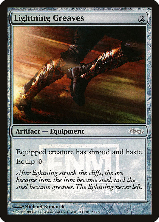 Lightning Greaves (FNM-008) (Foil)