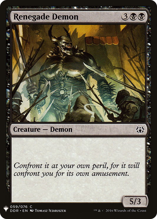 Renegade Demon (LIST-DDR-59)