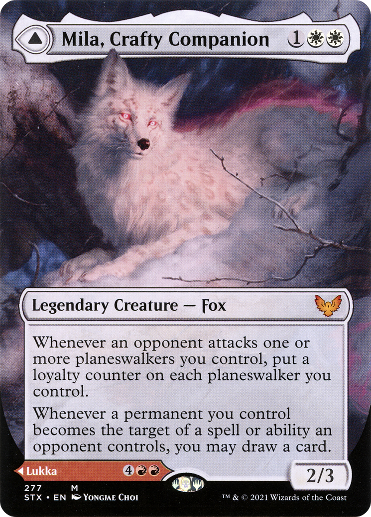 Mila, Crafty Companion // Lukka, Wayward Bonder (STX-277) (Borderless)