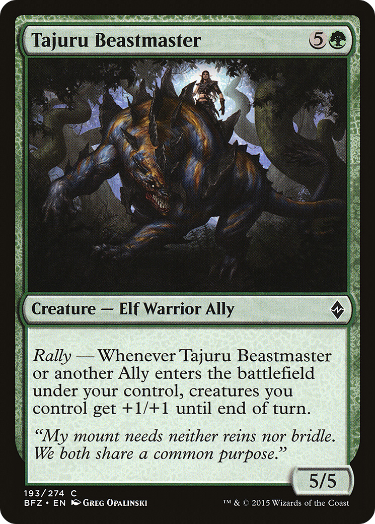 Tajuru Beastmaster (BFZ-193) (Foil)