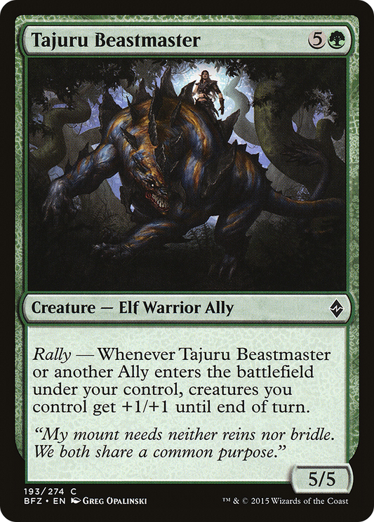 Tajuru Beastmaster (BFZ-193) (Foil)