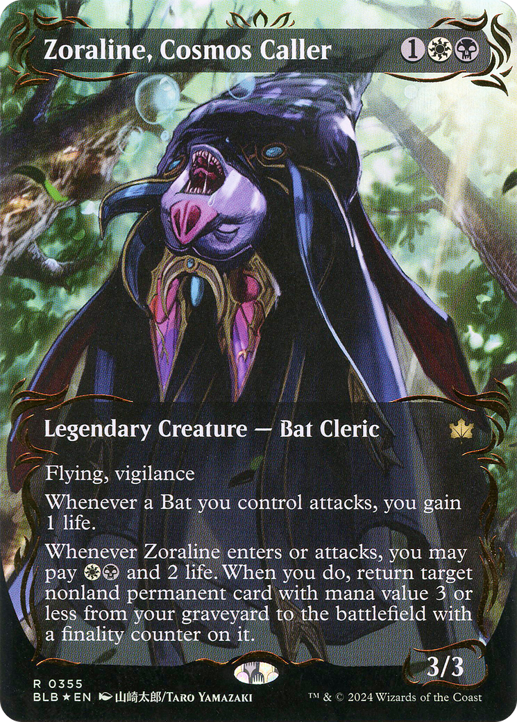 Zoraline, Cosmos Caller (BLB-355) (Showcase) (Borderless) (Raised Foil)