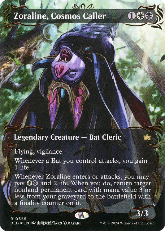 Zoraline, Cosmos Caller (BLB-355) (Showcase) (Borderless) (Raised Foil)