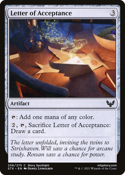Letter of Acceptance (STX-256) (Foil)