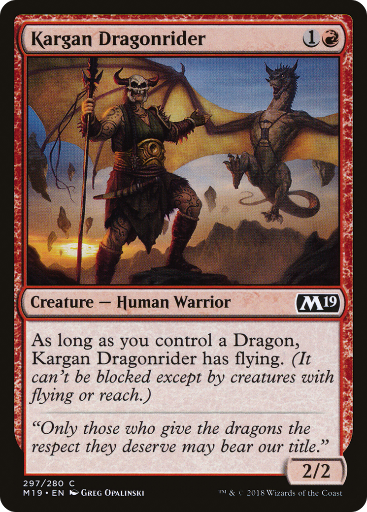 Kargan Dragonrider (M19-297)